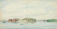 View of Hanasaari, 1873. Creator: Oscar Kleineh