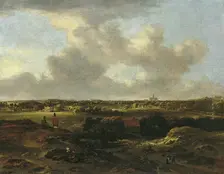 View of Haarlem from the Dunes, 1660. Creator: Jan van der Meer