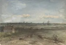 View of Haarlem from the Dunes, mid-19th-early 20th century. Creator: Jan Hendrik Weissenbruch