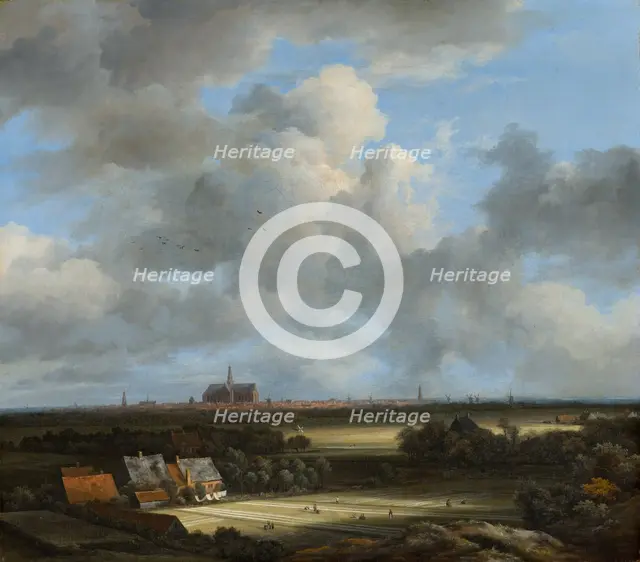 View of Haarlem with Bleaching Grounds. Creator: Jacob van Ruisdael.