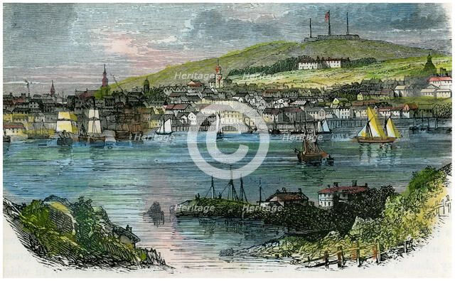 View of Halifax, Nova Scotia, c1870. Artist: Unknown