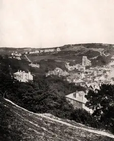 View of Hastings from East Hill, Sussex, c1900