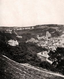 View of Hastings from East Hill, Sussex, c1900
