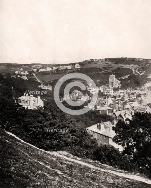 View of Hastings from East Hill, Sussex, c1900. Artist: Unknown