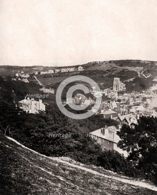 View of Hastings from East Hill, Sussex, c1900. Artist: Unknown