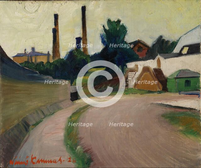 View of Helsinki, the Finnish Sugar Co., 1926. Creator: Vaino Kunnas.