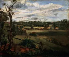 View of Highgate from Hampstead Heath early 19th century. Artist: John Constable