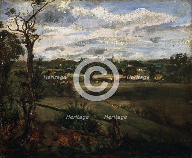 'View of Highgate from Hampstead Heath', early 19th century. Artist: John Constable