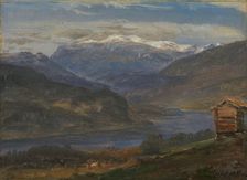 View of Hjelle in Valdres, 1850. Creator: Johan Christian Dahl