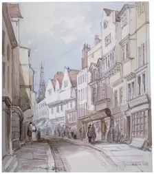 View of Holywell Street, Westminster, London, 1851. Artist: Thomas Colman Dibdin