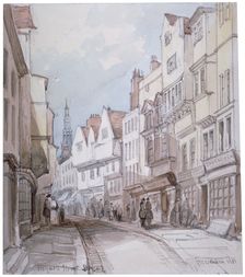 View of Holywell Street, Westminster, London, 1851. Artist: Thomas Colman Dibdin