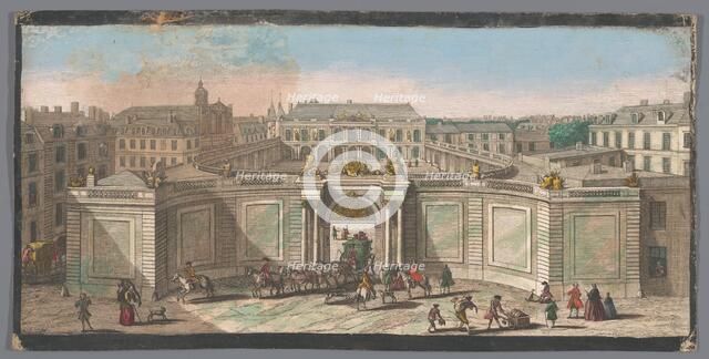 View of Hôtel de Soubise in Paris, 1700-1799. Creators: Anon, Jacques Rigaud.