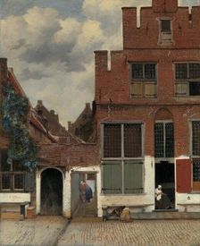 View of Houses in Delft, Known as The Little Street c.1658. Creator: Jan Vermeer