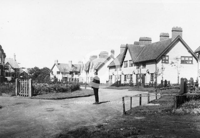 View of houses in New Earswick, York, Yorkshire, 1910. Artist: Unknown