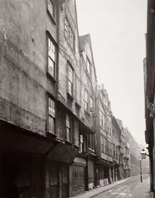 View of houses in Wych Street, Westminster, London, 1876. Artist: Society for Photographing the Relics of Old London