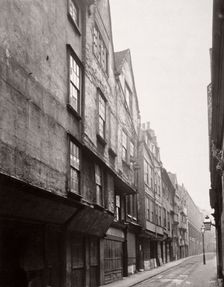 View of houses in Wych Street, Westminster, London, 1876. Artist: Society for Photographing the Relics of Old London