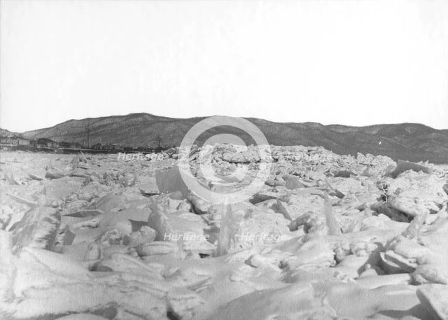 View of hummocks on the Zeya River, 1909. Creator: Vladimir Ivanovich Fedorov.