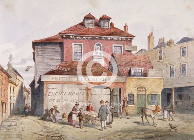 View of Hungerford Market, Westminster, London, 1841.                                              Artist: Frederick Napoleon Shepherd