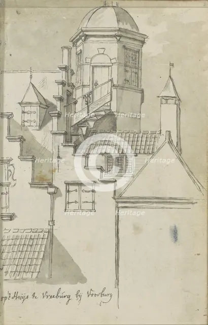 View of Huis Vreeburg near Voorburg, c.1783-c.1797. Creator: Johannes Huibert Prins.