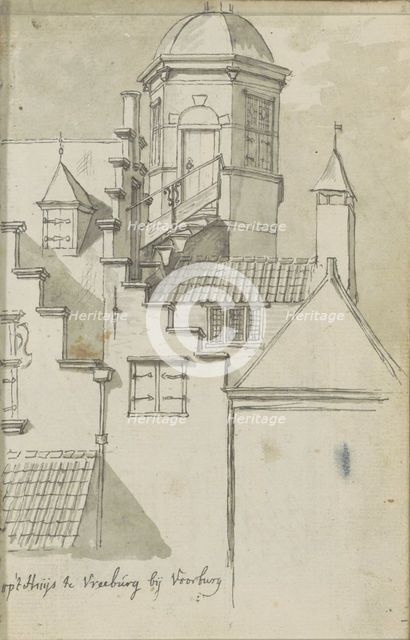 View of Huis Vreeburg near Voorburg, c.1783-c.1797. Creator: Johannes Huibert Prins.