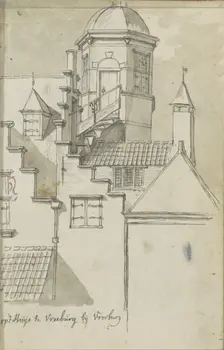 View of Huis Vreeburg near Voorburg, c.1783-c.1797. Creator: Johannes Huibert Prins