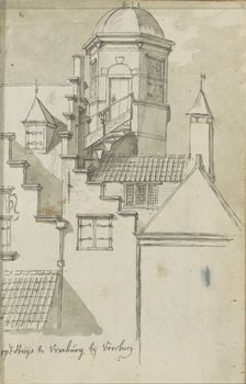 View of Huis Vreeburg near Voorburg, c.1783-c.1797. Creator: Johannes Huibert Prins