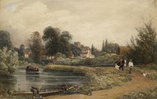 View of Iffley from the River, 1841. Artist: JMW Turner