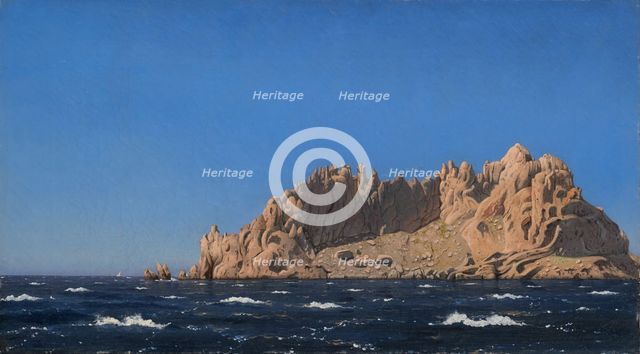View of Île Maïre, 1854. Creator: Larsen, Emanuel (1823-1859).