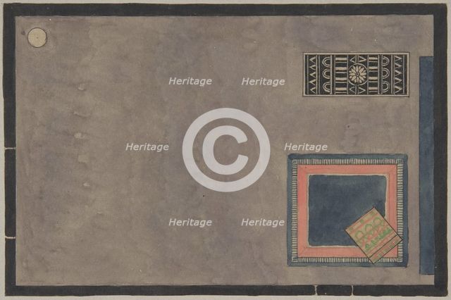 View of Interior for Paris Exhibition 1925, with Rugs, 1824. Creator: Erik Gunnar Asplund.