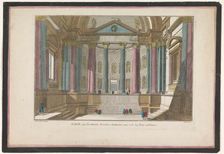 View of interior of a Roman structure, 1745-1775. Creator: Anon