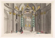View of interior of Church Val-de-Grâce in Paris, 1745-1775. Creator: Anon