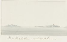 View of Isola delle Femmine near Palermo, 1778. Creator: Louis Ducros