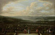 View of Istanbul from the Dutch Embassy at Pera, c.1720-c.1737. Creator: Jean Baptiste Vanmour