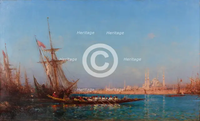 View of Istanbul, Second Half of the 19th cen.. Artist: Ziem, Felix-Francois George (1821-1911)