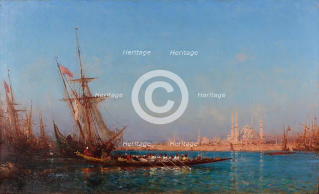 View of Istanbul, Second Half of the 19th cen.. Artist: Ziem, Felix-Francois George (1821-1911)