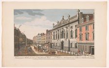 View of Ironmongers Hall on Fenchurch Street in London
, 1753. Creator: Thomas Bowles