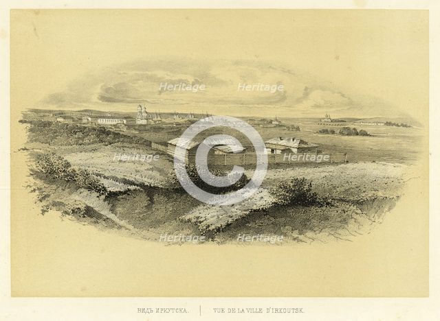 View of Irkutsk, 1856. Creator: Ivan Dem'ianovich Bulychev.