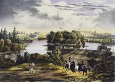 View of Izhora, 1833. Artist: Tirpeune, Adam (active 1830s)