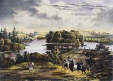 View of Izhora, 1833. Artist: Tirpeune, Adam (active 1830s)