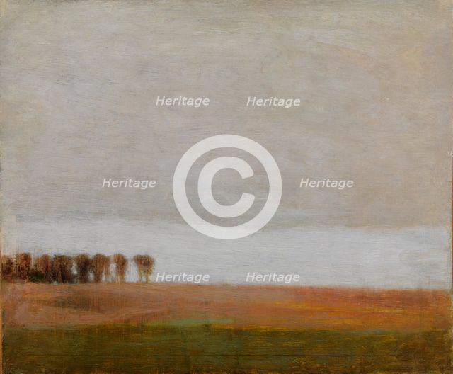 View of Jægersborg Allé. Gentofte, North of Copenhagen, 1892. Creator: Vilhelm Hammershøi.