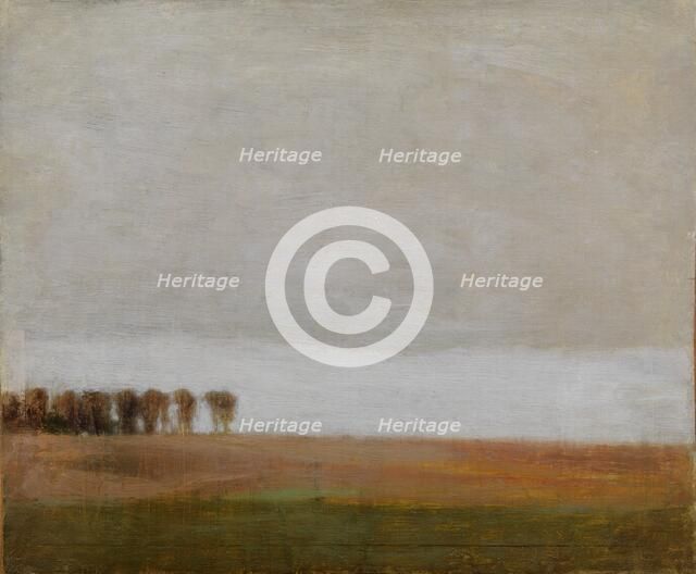 View of Jægersborg Allé. Gentofte, North of Copenhagen, 1892. Creator: Vilhelm Hammershøi.