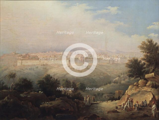 View of Jerusalem, 1821. Artist: Vorobyev, Maxim Nikiphorovich (1787-1855)