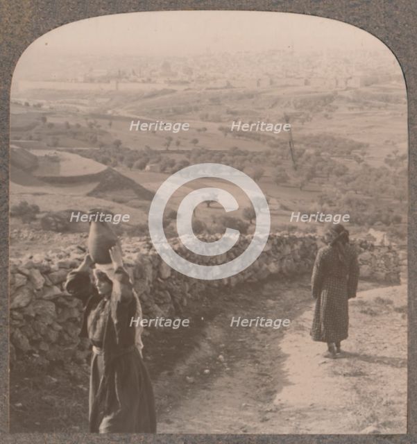 'View of Jerusalem from Peter's House', c1900. Artist: Unknown.