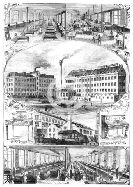 View of John Brinsmead and Sons' Pianoforte Works, London, N.W., 1883. Creator: Unknown.