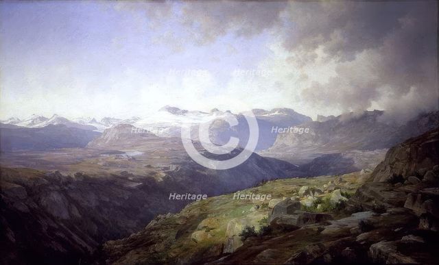 View of Jotunheimen, 1866. Creator: J. F. Eckersberg.