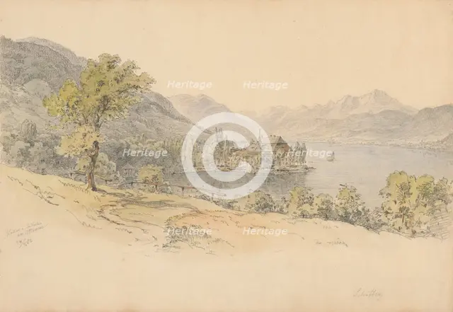 View of Kammer near Walchensko Lake, 1882. Creator: Karoly Lajos Libay.