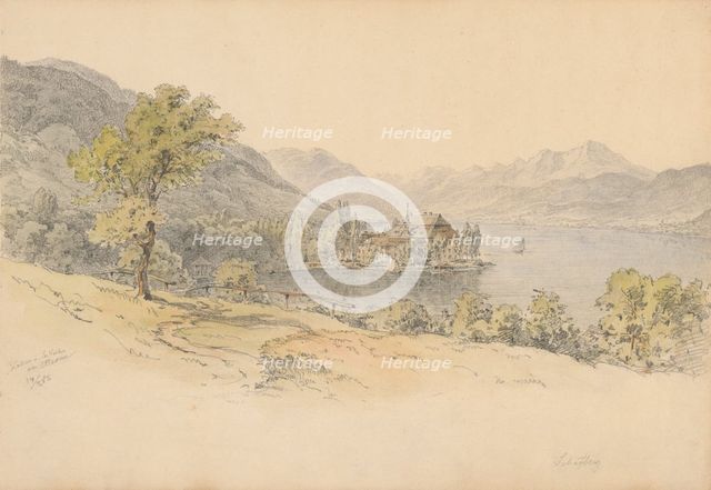 View of Kammer near Walchensko Lake, 1882. Creator: Karoly Lajos Libay.