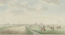 View of Kampen from the landward side, 1770-1810. Creator: Pieter Remmers