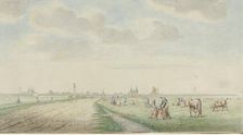 View of Kampen from the landward side, 1770-1810. Creator: Pieter Remmers
