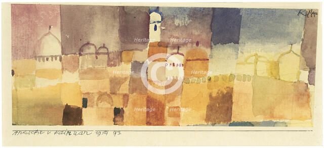 View of Kairouan, 1914. Creator: Klee, Paul (1879-1940).